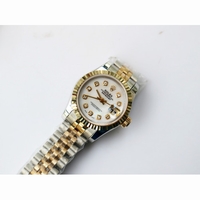 Rolex DateJust 26mm RG&YG TT MOP Dial Diamonds Marker TT Bracelet ETA2671