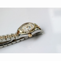 Rolex DateJust 26mm RG&YG TT MOP Dial Diamonds Marker TT Bracelet ETA2671