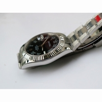 Rolex DateJust II 41mm Oyster Fluted Bezel Roman Makers Black&Grey Dial Oyster Bracelet BP A2813