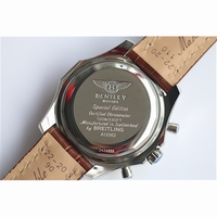 Breitling Bentley GT 44mm White Dial Brown Leather BP A7750