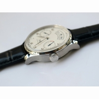 IWC Portuguese IW503502 Real PR Real Annual Calendar Blue & White Dial Black Leather Strap ZF A52850
