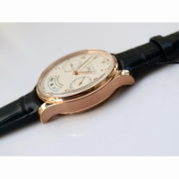 IWC Portuguese IW503504 RG Real PR Real Annual Calendar White Dial Leather Strap ZF A52850