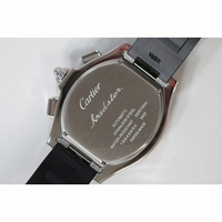 Cartier XL Roadster S Chronograph SS/RU White