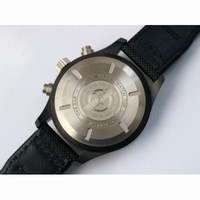 Pilot IW389001 Ceramic Case Black Dial Nylon Strap ZF A7750Same Function as Genuine