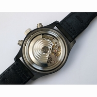 Pilot IW389001 Ceramic Case Black Dial Nylon Strap ZF A7750Same Function as Genuine