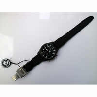 Pilot IW389001 Ceramic Case Black Dial Nylon Strap ZF A7750Same Function as Genuine
