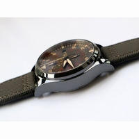 IWC Pilot IW389001 Real Ceramic Case Green Dial Nylon Strap ZF A7750Same Function as Genuine