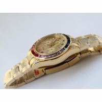 Rolex DayTona 116595RBOW Rainbow Crystal Bezel Diamond Dial YG Bracelet BP A4130
