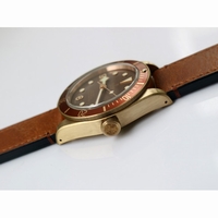 Heritage Black Bay Bronze Brown Dial Brown Leather XF A2824 V4 Free Nylon Strap
