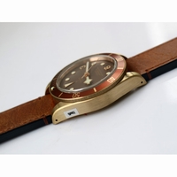 Heritage Black Bay Bronze Brown Dial Brown Leather XF A2824 V4 Free Nylon Strap