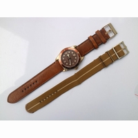 Heritage Black Bay Bronze Brown Dial Brown Leather XF A2824 V4 Free Nylon Strap