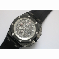 Royal Oak Offshore 44mm Real Ceramic Grey JF A3126 Free XS rubber