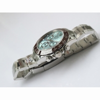 Rolex Daytona 116506 904L SS Ice Blue Dial Lume Markers Bracelet A4130 Super Clone ARF V2