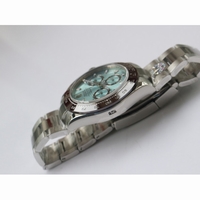 Rolex Daytona 116506 904L SS Ice Blue Dial Lume Markers Bracelet A4130 Super Clone ARF V2