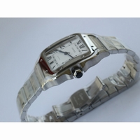 Santos de Cartier 40mm 2018 White Dial SmartLinks Bracelet Free Leather Strap MIYOTA 9015 GF