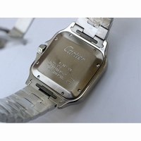Santos de Cartier 40mm 2018 White Dial SmartLinks Bracelet Free Leather Strap MIYOTA 9015 GF