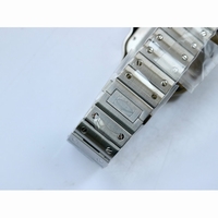 Santos de Cartier 40mm 2018 White Dial SmartLinks Bracelet Free Leather Strap MIYOTA 9015 GF