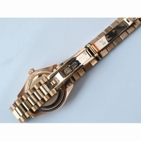 DateJust 28mm 279174 RG Oyster Fluted Diamond Markers Champagne & Green Dial Bracelet BP A2671