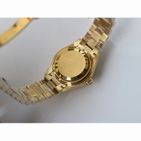 DateJust 28mm YG Oyster Fluted Diamond Markers Gold Dial Bracelet BP A2671