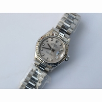 Datejust 28mm Oyster Fluted Silver Dial President Bracele A2671