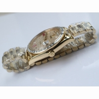 Rolex Day-Date 40mm YG Crystal&Diamond Bezel Crystal Marker Diamond Dial Bracelet BP A2836