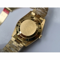 Rolex Day-Date 40mm YG Crystal&Diamond Bezel Crystal Marker Diamond Dial Bracelet BP A2836
