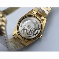 Rolex Day-Date 40mm YG Crystal&Diamond Bezel Crystal Marker Diamond Dial Bracelet BP A2836