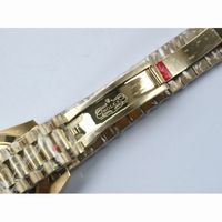 Rolex Day-Date 40mm YG Crystal&Diamond Bezel Crystal Marker Diamond Dial Bracelet BP A2836