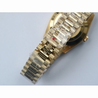 Rolex Day-Date 40mm YG Crystal&Diamond Bezel Crystal Marker Diamond Dial Bracelet BP A2836