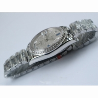 Rolex Day-Date 40mm SS Crystal&Diamond Bezel Crystal Marker Diamond Dial Bracelet BP A2836