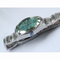 Rolex Milgauss 116400 904L SS Blue Dial Bracelet DJF A2836 Real Green Sapphire Crystal