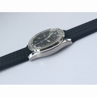 Aquanaut 5067A Diamond Bezel Black Textured Dial Black Rubber Strap AE23 JJF