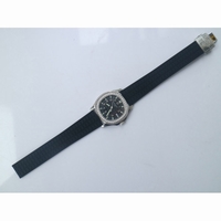 Aquanaut 5067A Diamond Bezel Black Textured Dial Black Rubber Strap AE23 JJF