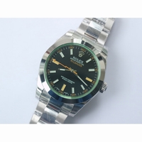 Milgauss 116400 GV 1:1 Green Sapphire Black Dial Bracelet A2836 DJF