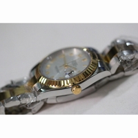Rolex Oyster Fluted Roman White SS/YG a2836