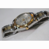 Rolex Oyster Fluted Numeral White SS/YG