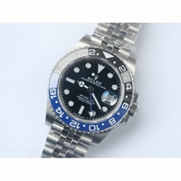 Rolex GMT-Master II 126710BLNR Black/Blue Ceramic Bezel Black Dial Jubilee Bracelet BP A2836