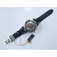 Excalibur Rddbex0393 Tourbillon Skeleton Dial Black Leather Strap A2136 JBF