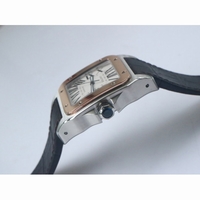 Santos de Cartier 40mm 2018 YG Bezel White Dial Leather V6F MIYOTA 9015