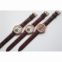 Color Dreams Tourbillon RG Diamond Bezel Brown Croco Leather