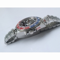GMT-Master II 126710 BLRO 904L Steel Black Dial Jubilee Bracelet A2836 GMF V2