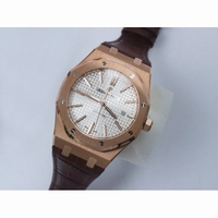 Royal Oak 41mm 15400 RG White & Black Dial BrownLeather JF A3120 V5