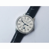 Rendez-Vous Night & Day White Dial Leather Strap A898 ZF