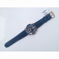 Calibre De Cartier Diver RG Blue Bezel Blue Rubber Strap JF A23J