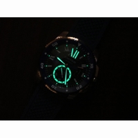 Calibre De Cartier Diver RG Blue Bezel Blue Rubber Strap JF A23J