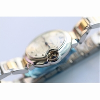 Ballon Bleu 33mm Silver Dial Diamond Markers Bracelet V6F SEIKO NH05A