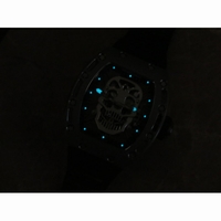 RM052 Titanium Real Tourbillon Skeleton Skull Dial Black Rubber Strap EURF