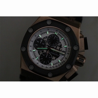 Royal Oak Offshore RG Ruben Barrichello II Silver Dial Black Leather JFA3126
