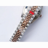 Rolex DateJust 36mm RG/SS Diamond Bezel And Markers White MOP Dial Bracelet BP A2836