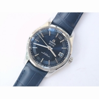 De Ville Hour Vision 41mm Blue Dial Blue Croco Leather Super Clone VSF A8500